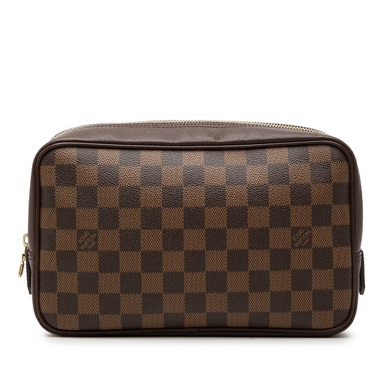 Louis Vuitton Trousse Toilette 25 Damier Ebene Canvas