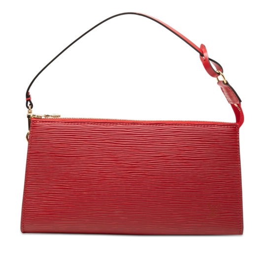 Louis Vuitton Pochette Accessoires Red Epi Leather
