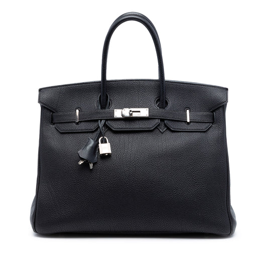 Hermès Birkin Retourne 35 Black Togo Palladium