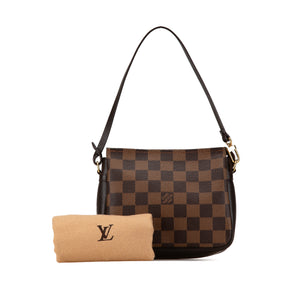 Louis Vuitton Trousse Pochette Damier Ebene Canvas