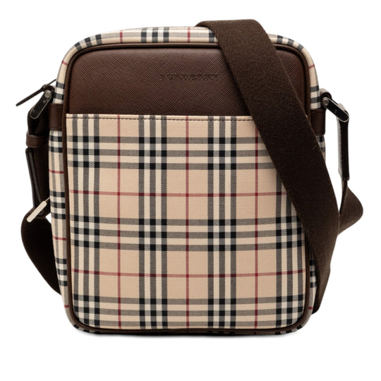 Burberry Crossbody Bag Brown House Check Canvas