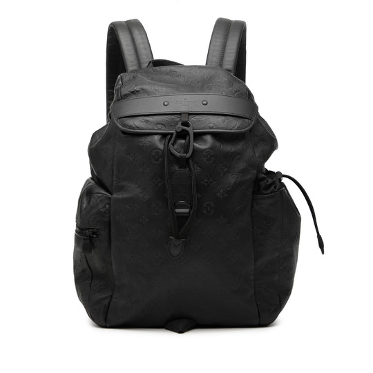 Louis Vuitton Discovery Backpack Black Monogram Shadow Calfskin