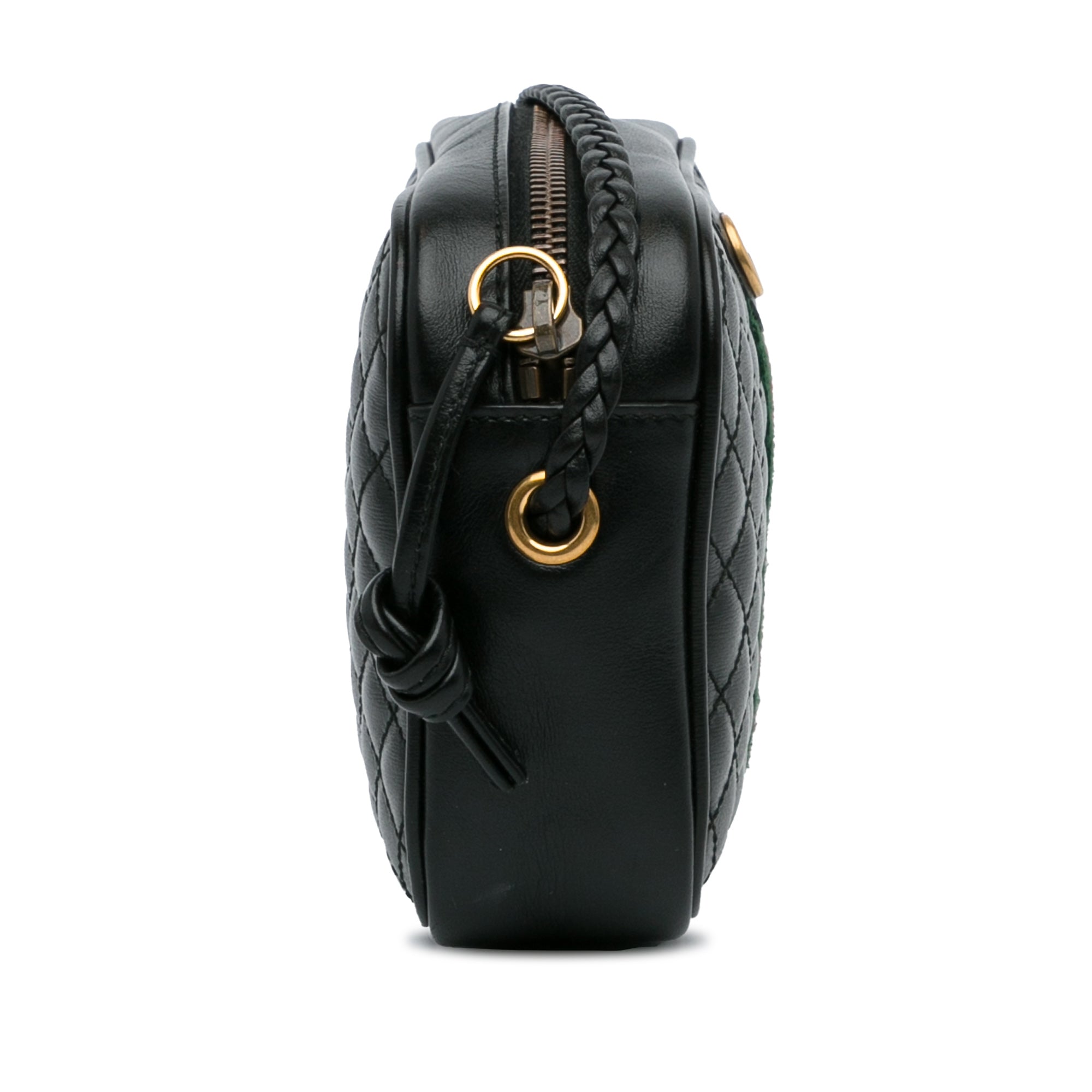 Gucci Trapuntata Camera Bag Mini Black Quilted Calfskin