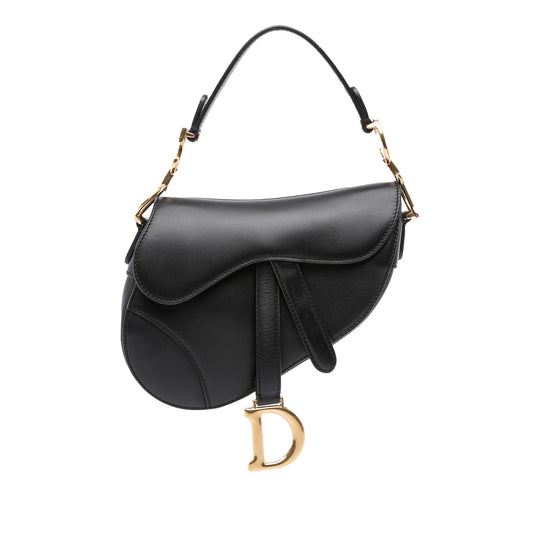 Dior Saddle Mini Black Smooth Calfskin
