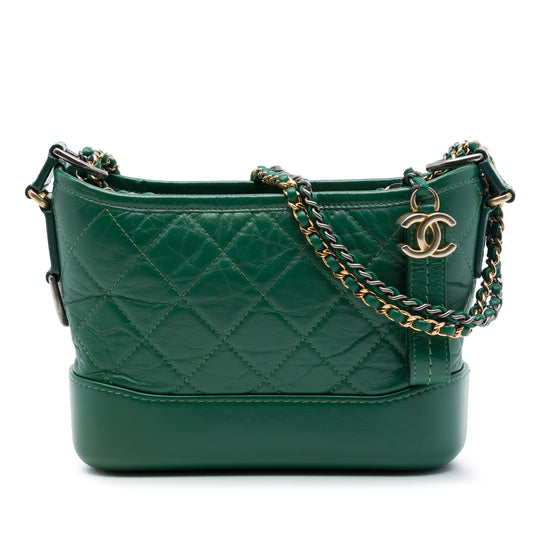Chanel Gabrielle Small Green Calfskin