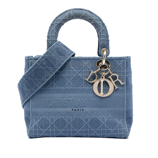 Dior Lady D Lite Medium Blue Canvas