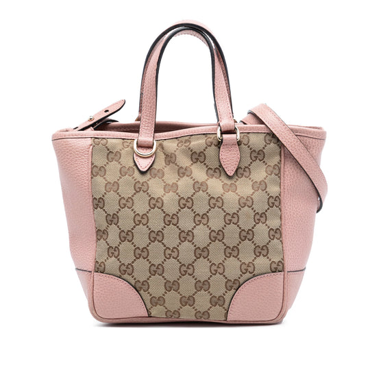 Gucci Bree Small GG Canvas Pink Leather