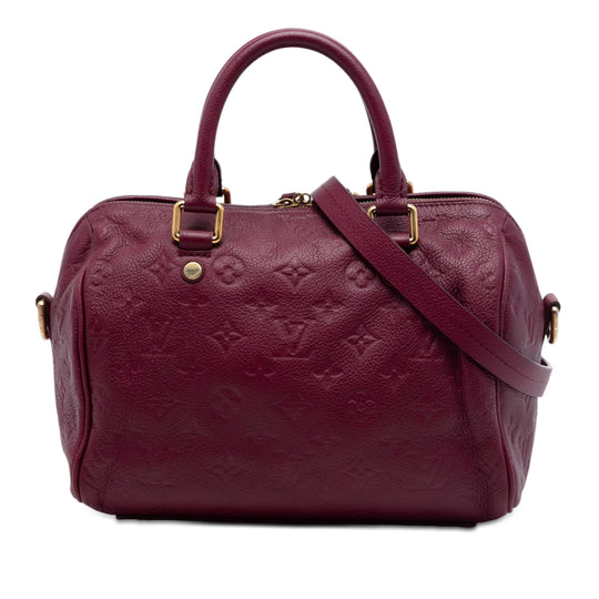 Louis Vuitton Speedy 25 Red Monogram Empreinte
