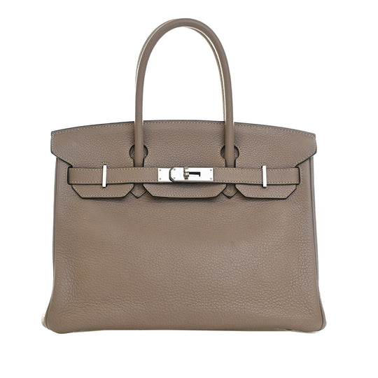 Hermès Birkin Retourne 30 Grey Togo Leather