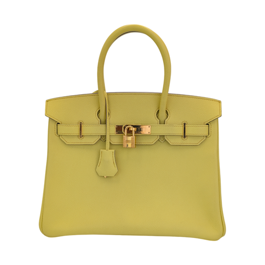 Hermès Birkin 30 Yellow Epsom Gold (2014)
