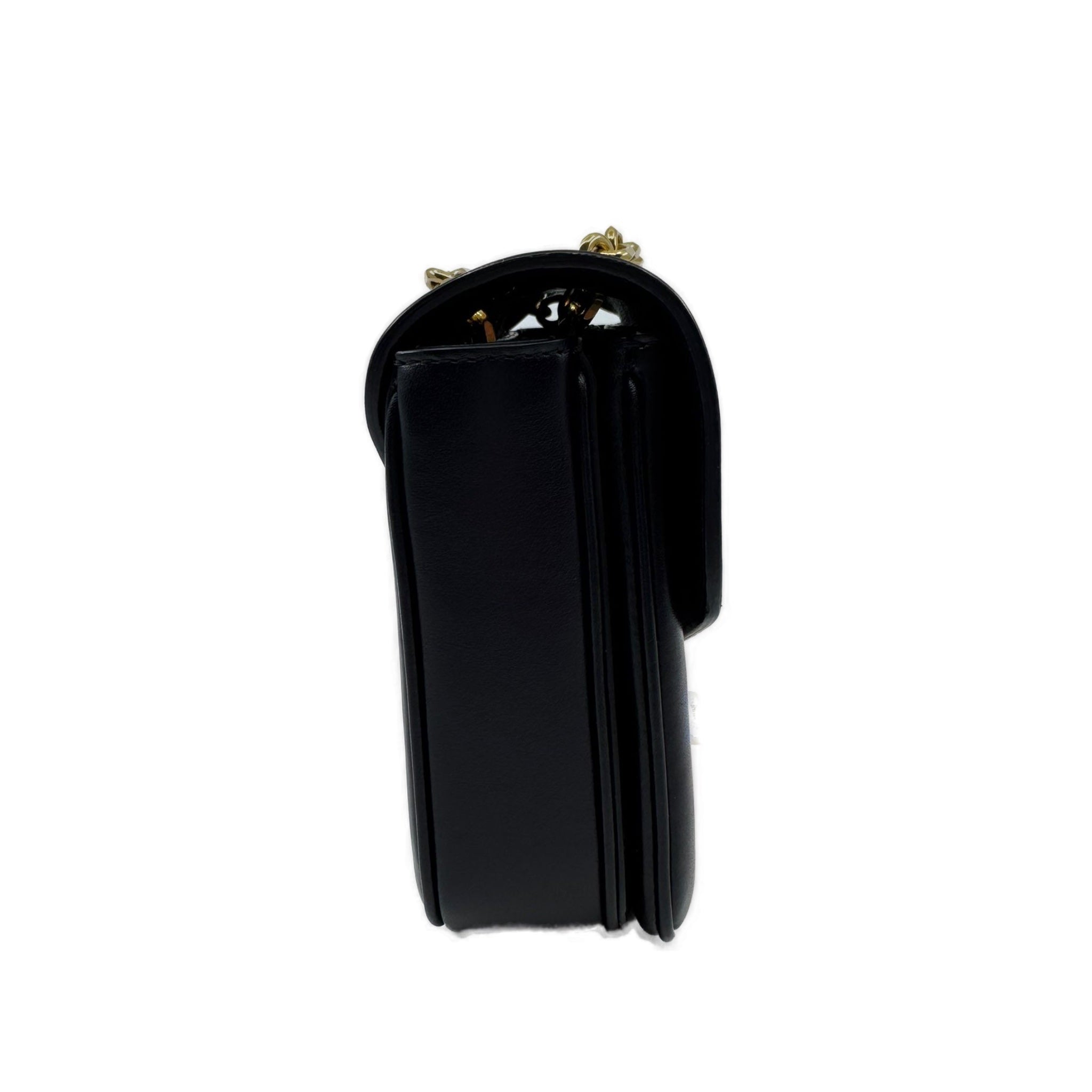 Celine C Bag Black & White Vertical Stripes