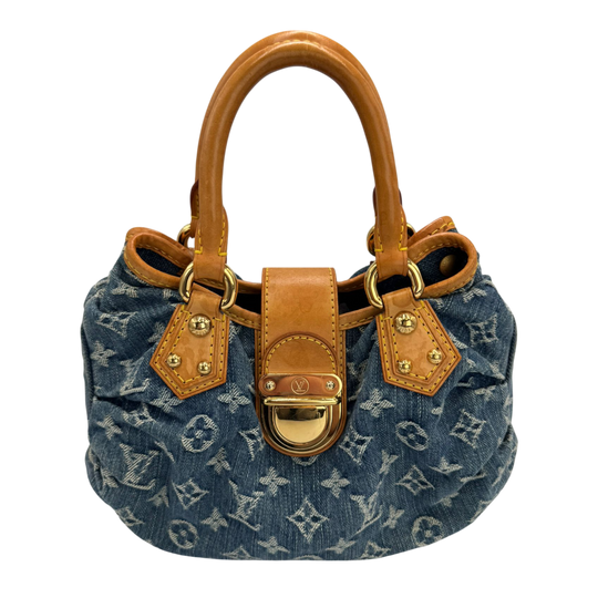 Louis Vuitton Pleaty Blue Monogram Denim