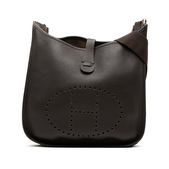 Hermes Evelyne III PM Brown Clemence Palladium