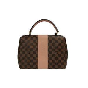 Louis Vuitton Bond Street MM in Damier Ebene with Pink Leather