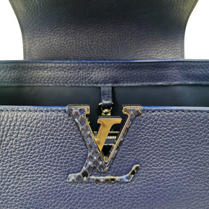Louis Vuitton Capucines mm exotique bleu taurillon
