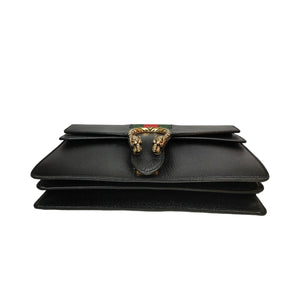 Gucci Dionysus en cuir noir moyen