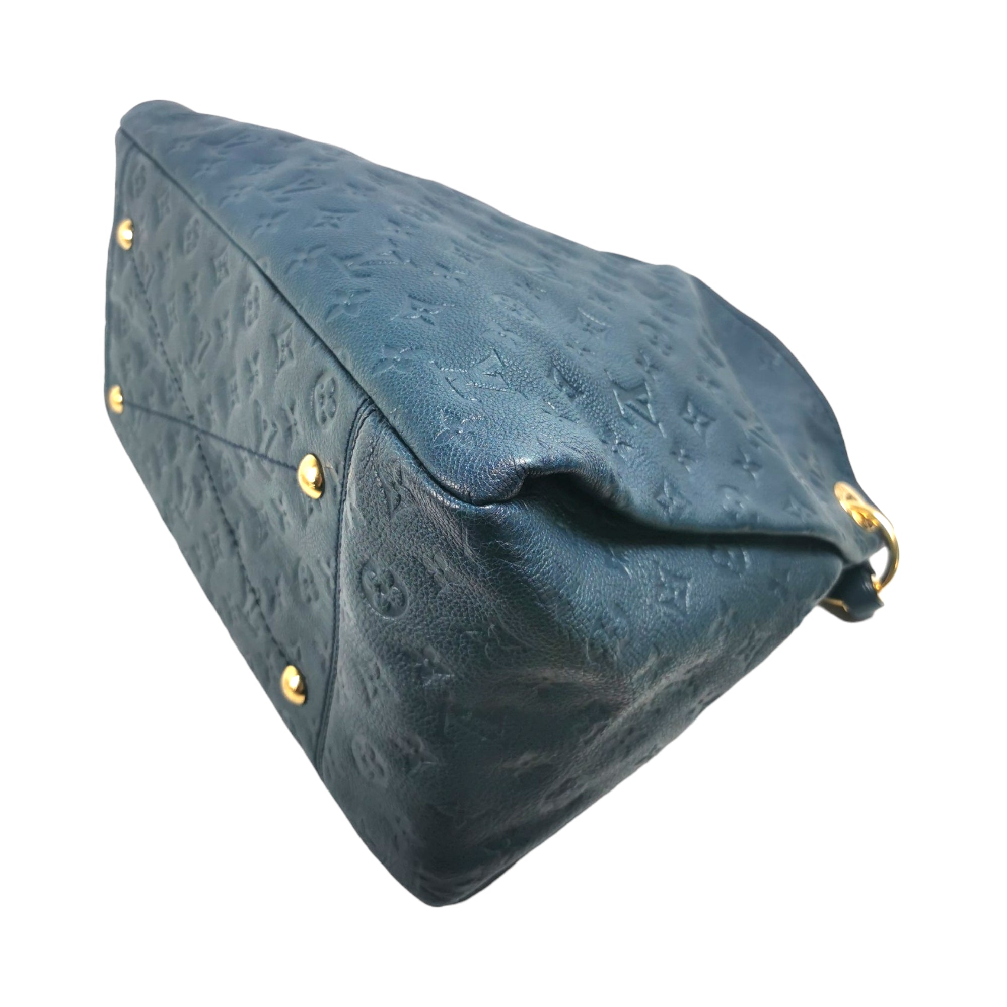 Louis Vuitton Blue Monogram Empreinte Leather Artsy MM Shoulder Bag