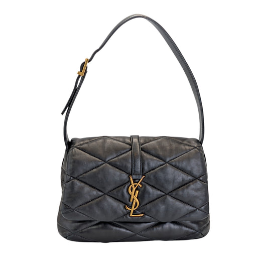 Saint Laurent Le 5-7 Hobo Black Lambskin