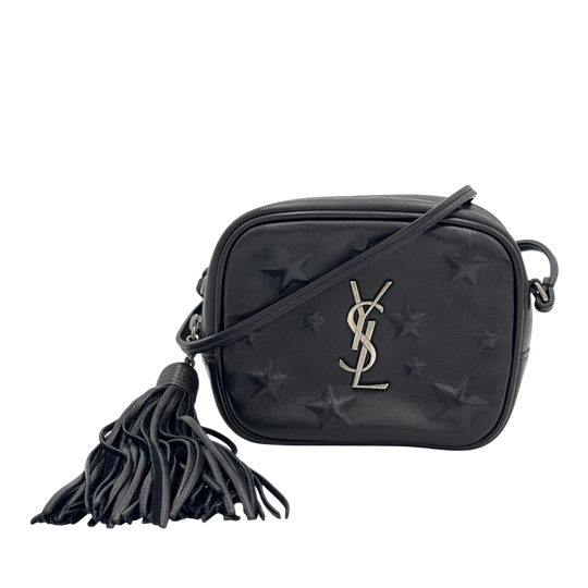 Saint Laurent Monogram Black Star Embossed Blogger