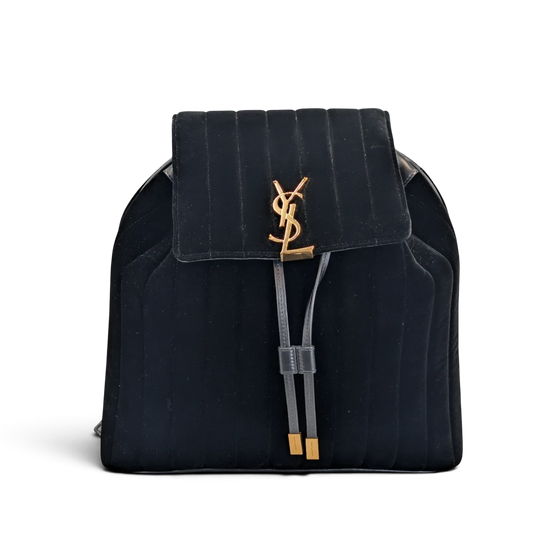 Saint Laurent Vicky Small Black Velvet