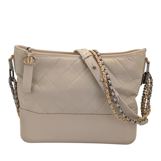 Chanel Gabrielle Hobo Large Cream Leather