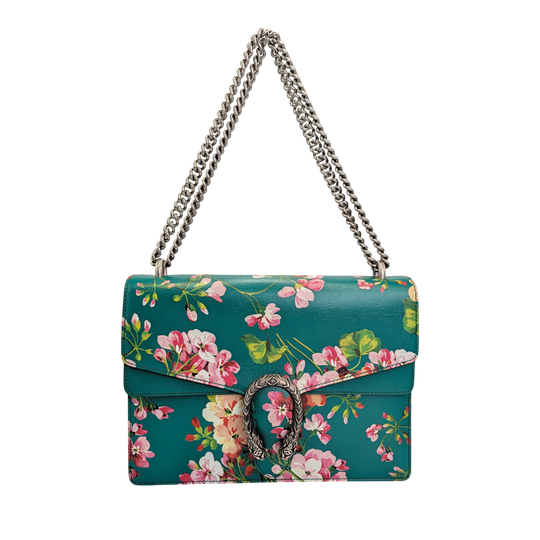 Gucci Dionysus Flower Green Leather