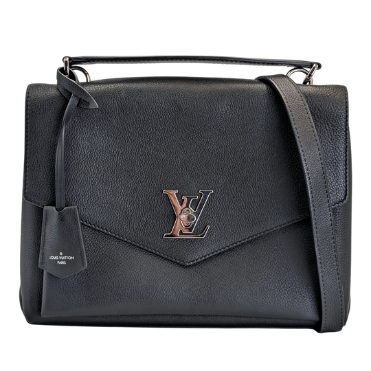 Louis Vuitton Lock Me Ever MM Black Leather