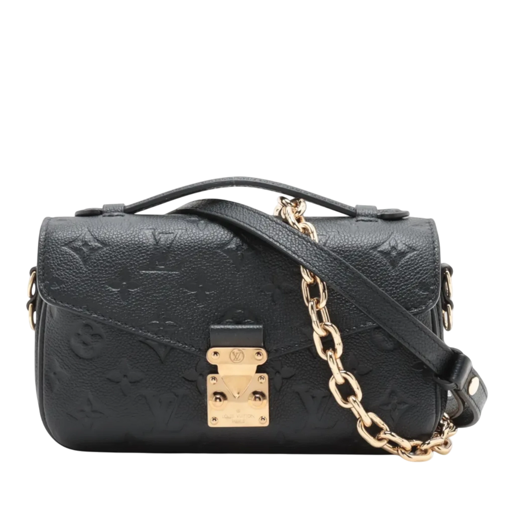 Louis Vuitton Pochette Métis EW East West Black Monogram Empreinte
