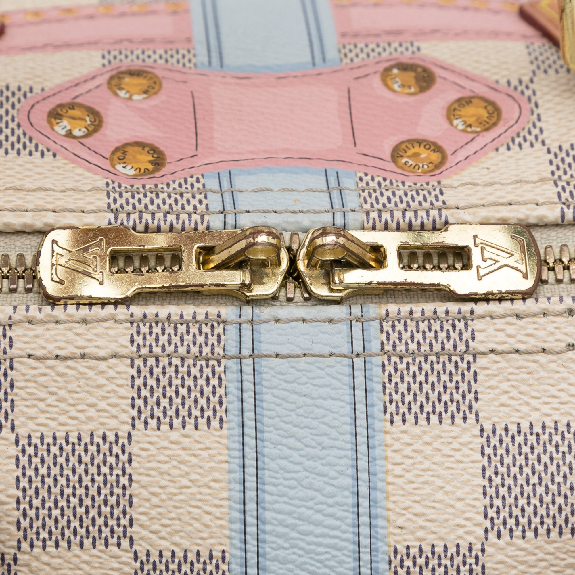 Louis Vuitton Damier Azur Summer Trunks Edition Clemence Wallet