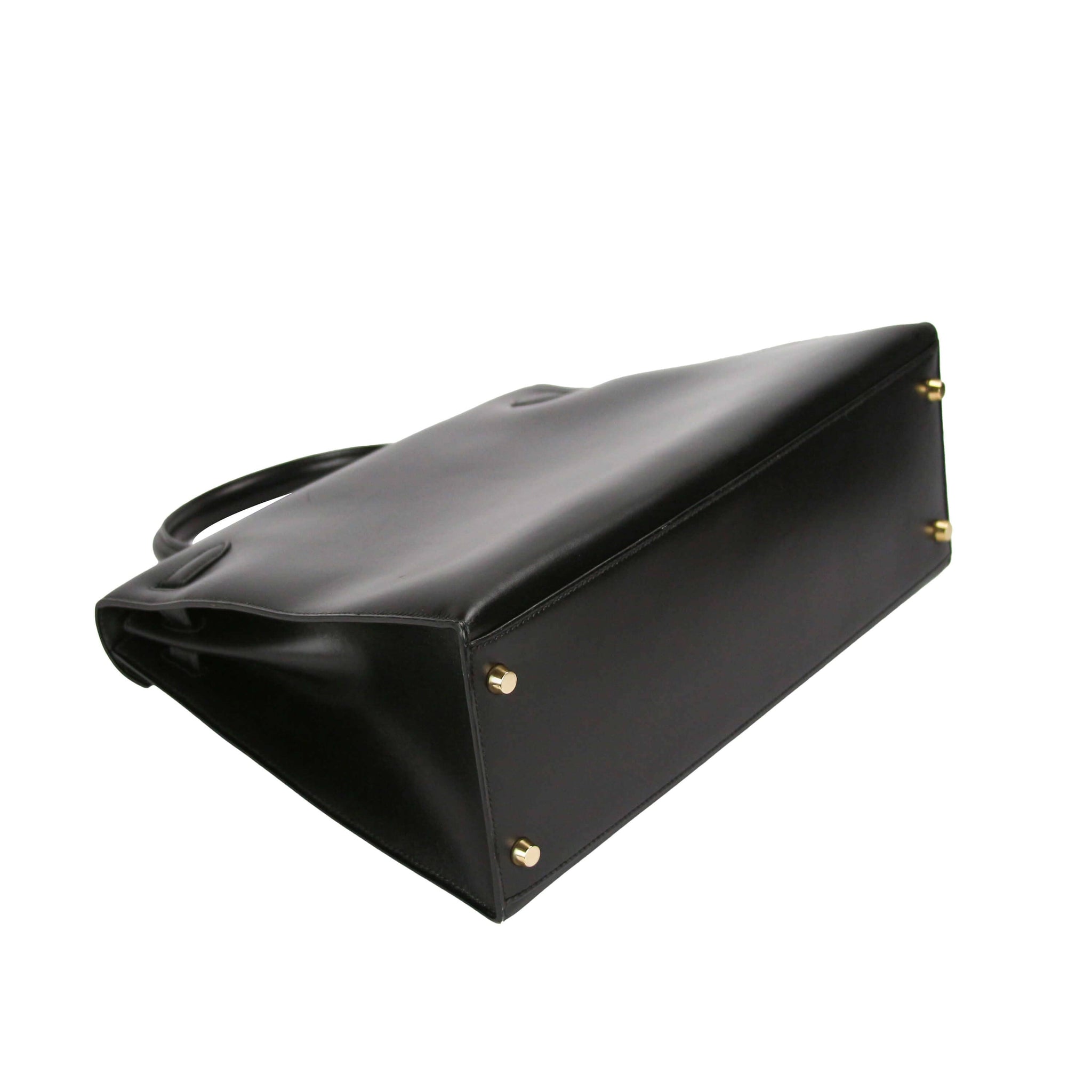 Hermès Kelly 35 Black Boxcalf Gold - Secondhandbags AG