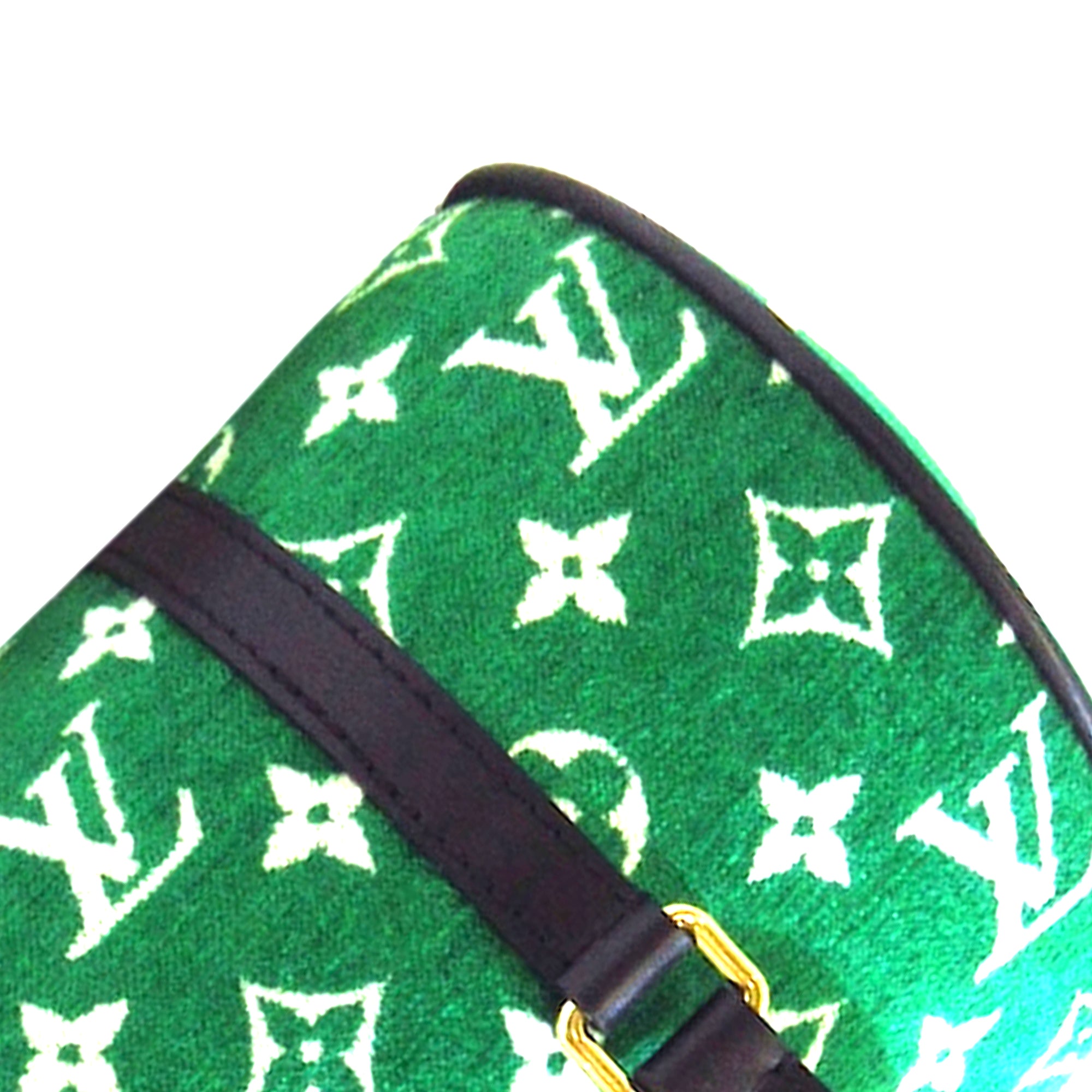 Louis Vuitton Pre-owned Velvet Monogram Jacquard Papillon Tote - Green