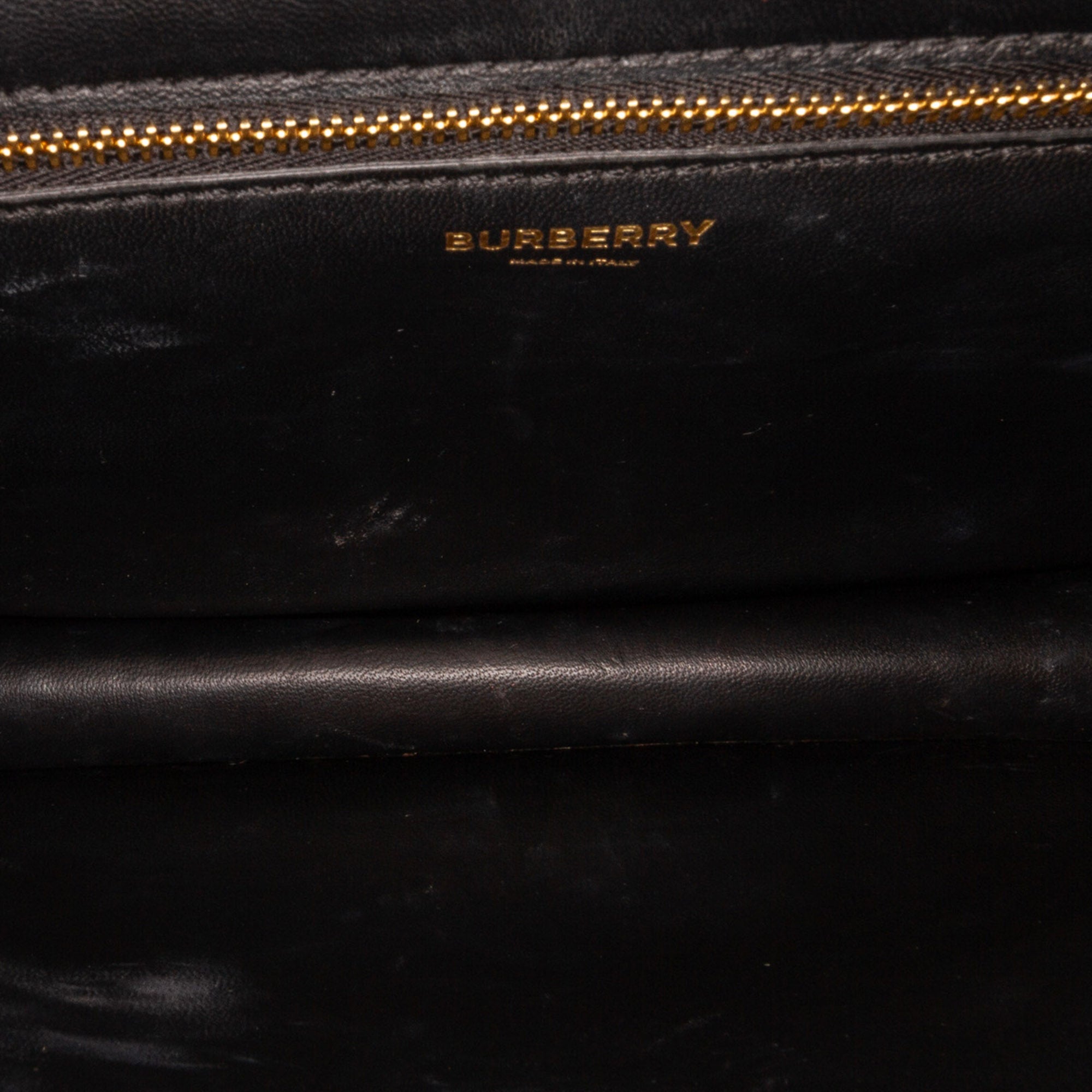 Burberry the TB Bag Black Leather