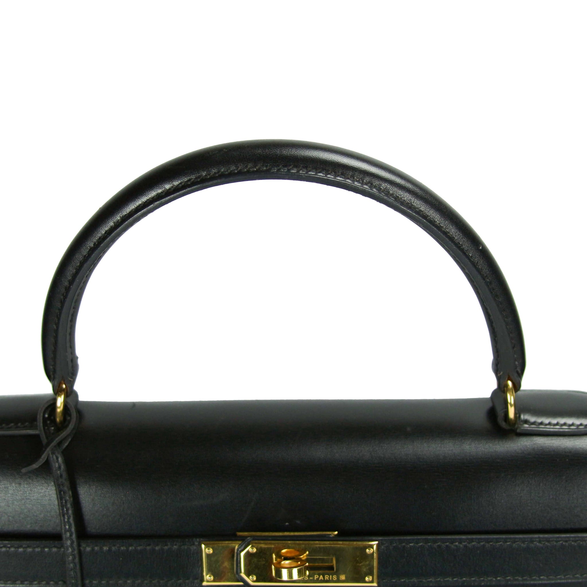 Hermès Kelly 35 Black Boxcalf Gold - Secondhandbags AG
