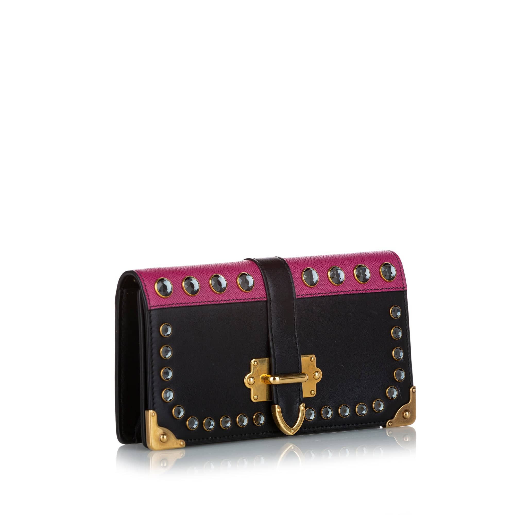 Prada cahier cheap studded bag