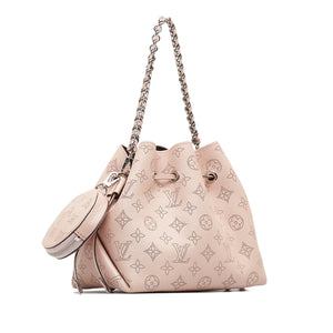 Louis Vuitton Black/ Pink Gradient Monogram Mahina Leather Bella