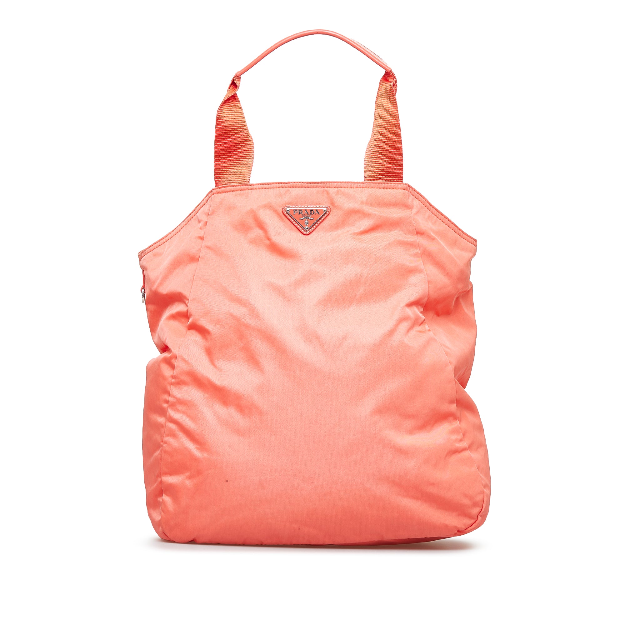 Prada Tessuto Tote Bag Orange Nylon