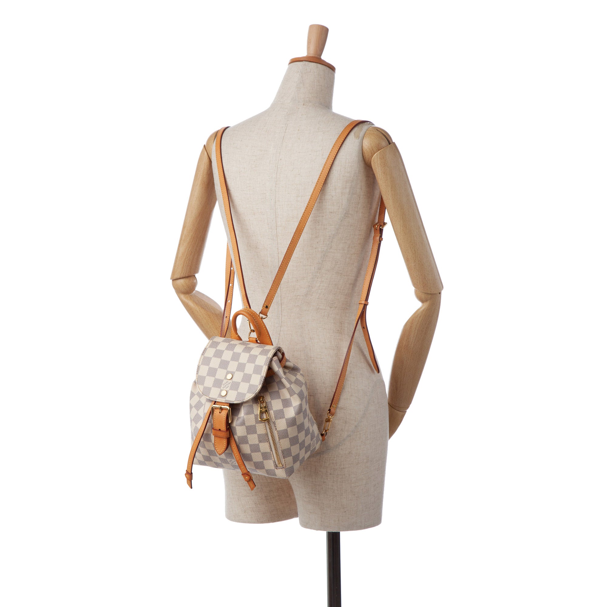 Louis Vuitton Damier Azur Canvas Sperone BB Backpack, myGemma, DE
