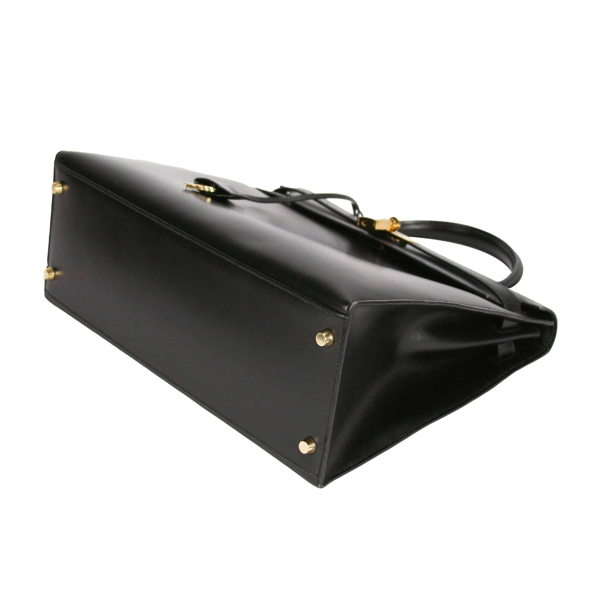 Hermès Kelly 35 Black Boxcalf Gold - Secondhandbags AG