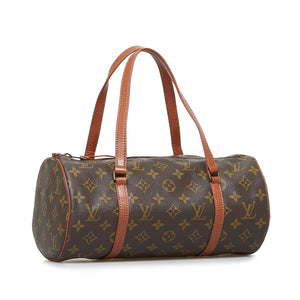 Borsa Louis Vuitton Papillon 30 in tela monogram dettagli in