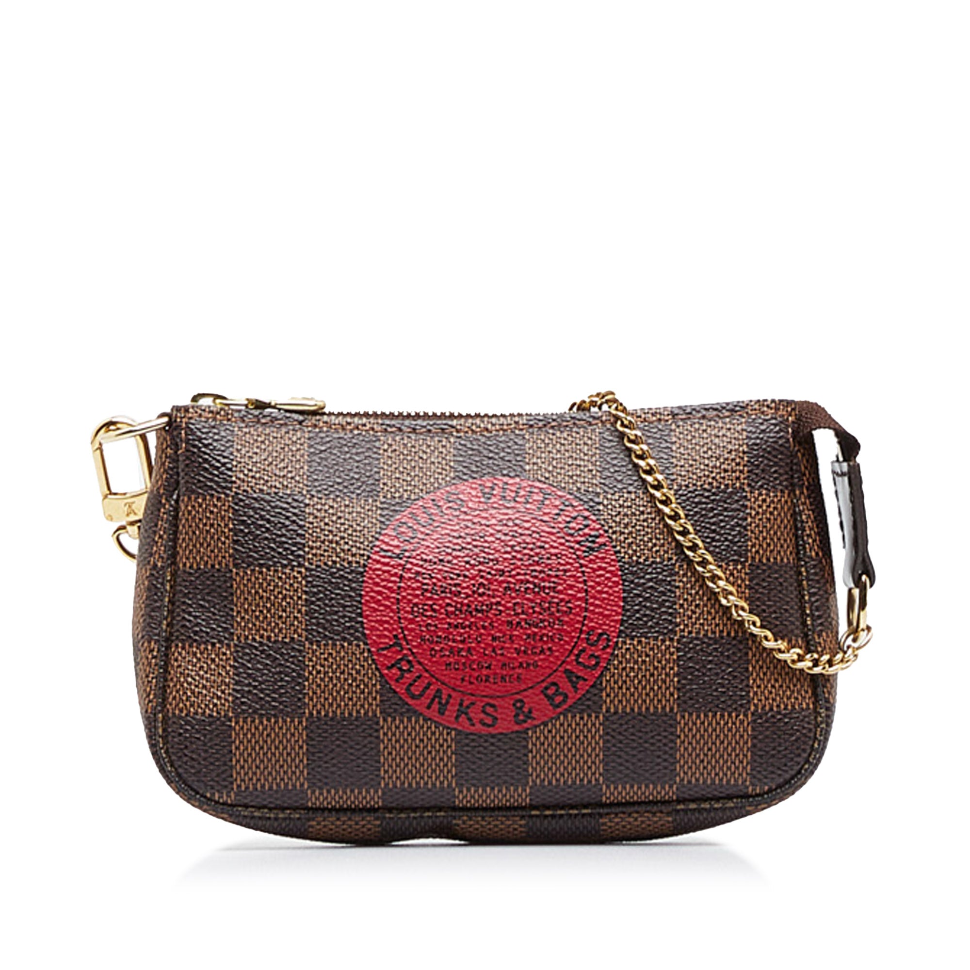 LOUIS VUITTON Trunks and Bags Damier Ebene Mini Pochette