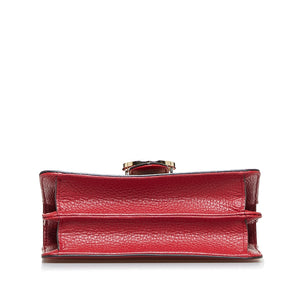 Gucci Interlocking GG Leather Shoulder Bag Red Pony-style calfskin  ref.656152 - Joli Closet