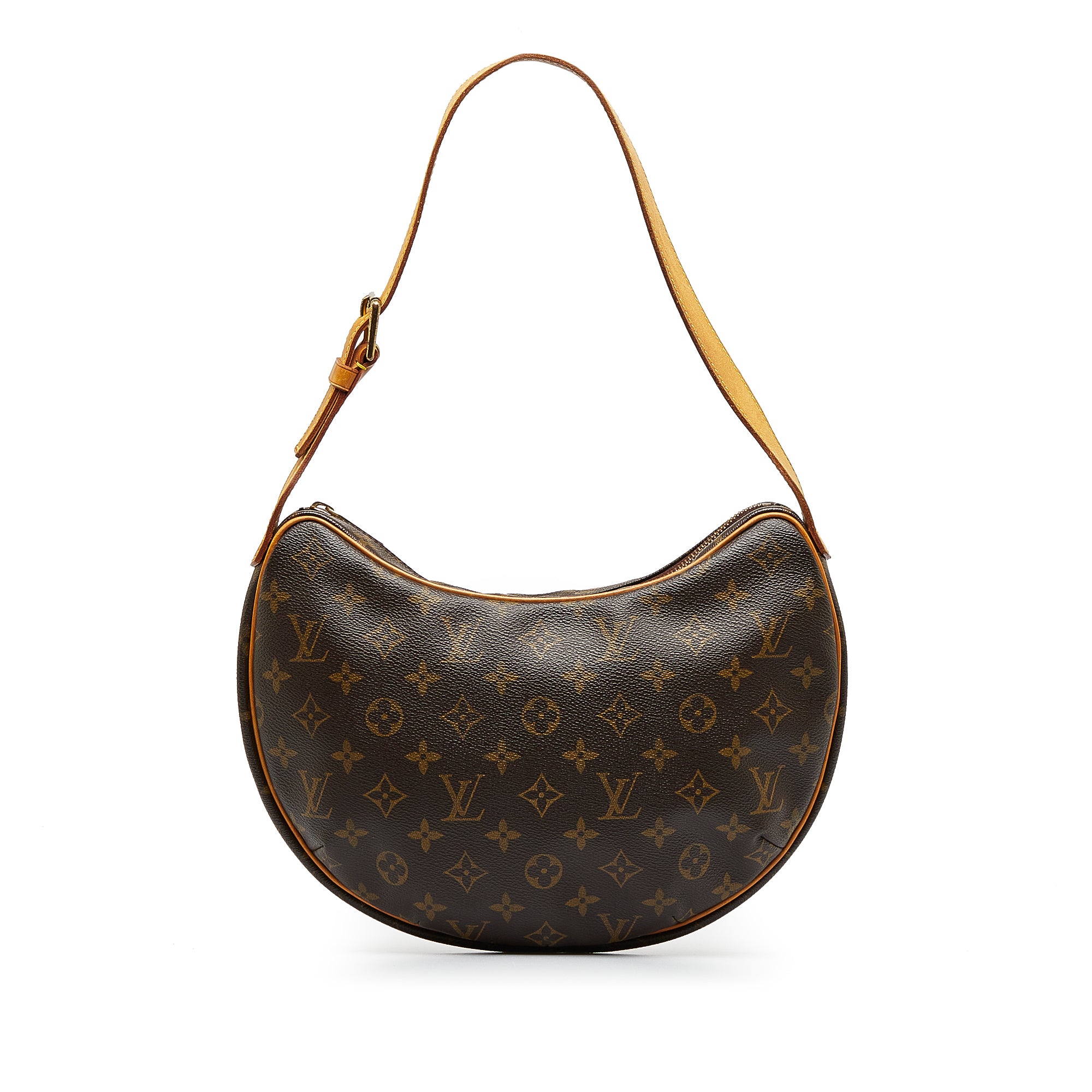 Louis Vuitton Brown, Pattern Print Monogram Croissant GM