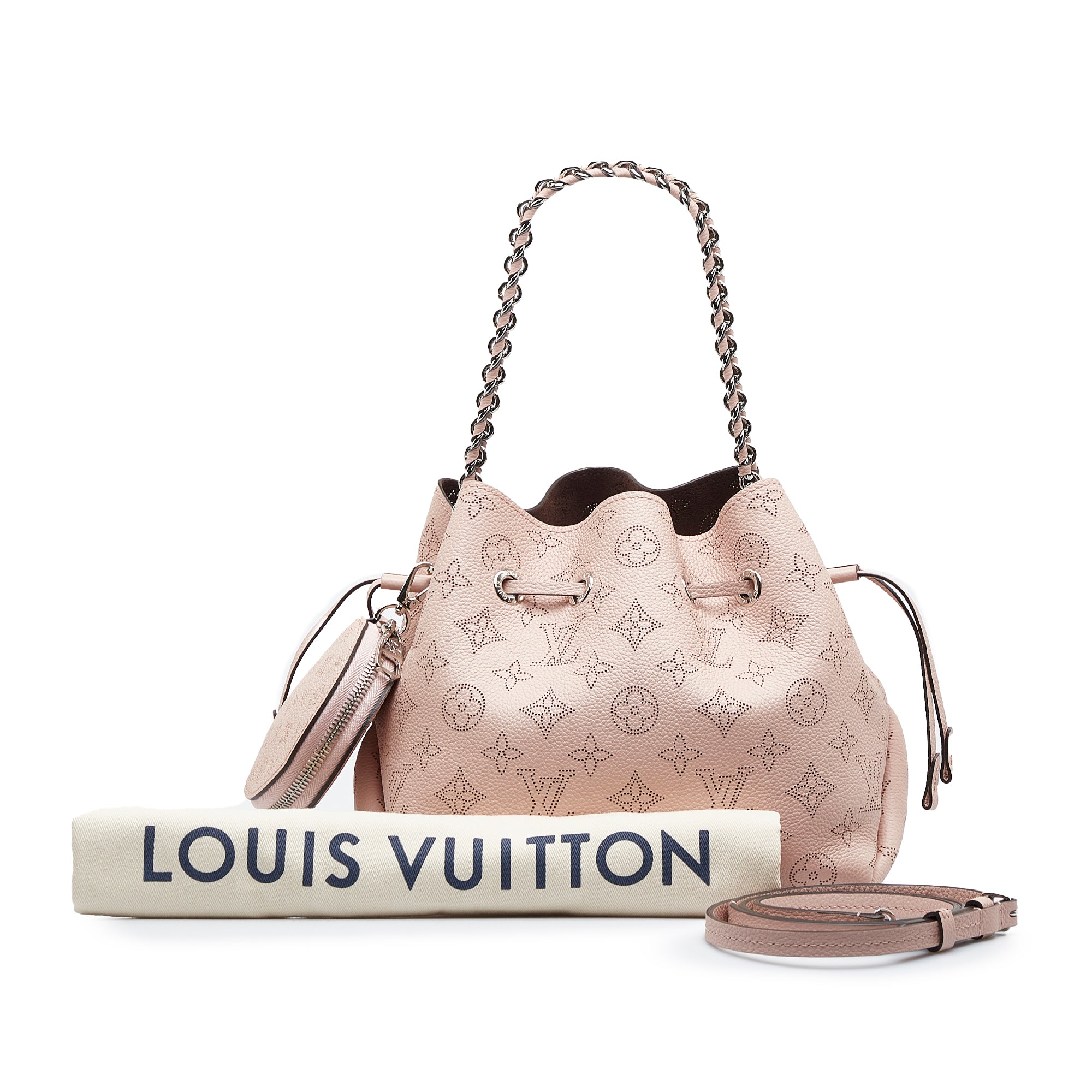 Louis+Vuitton+Bella+Bucket+Pink+Leather+Monogram for sale online