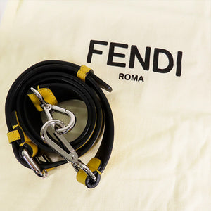 Fendi Baguette convertible en nylon à rayures noires