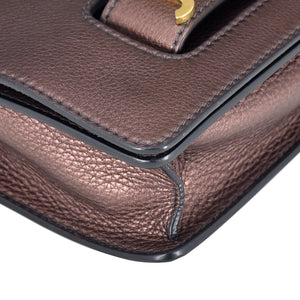 Dior J'adior Mini Chain Flap Purple Metallic