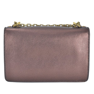 Dior J'adior Mini Chain Flap Purple Metallic