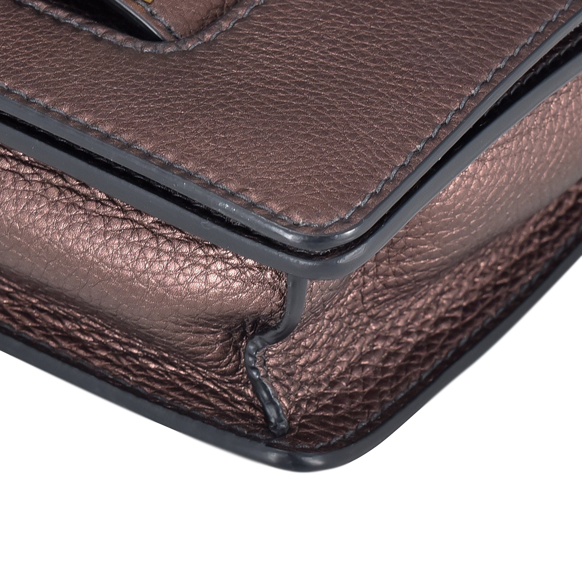 Dior J'adior Mini Chain Flap Purple Metallic