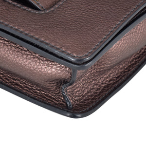 Dior J'adior Mini Chain Flap Purple Metallic