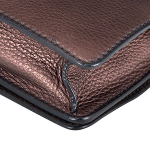 Dior J'adior Mini Chain Flap Purple Metallic