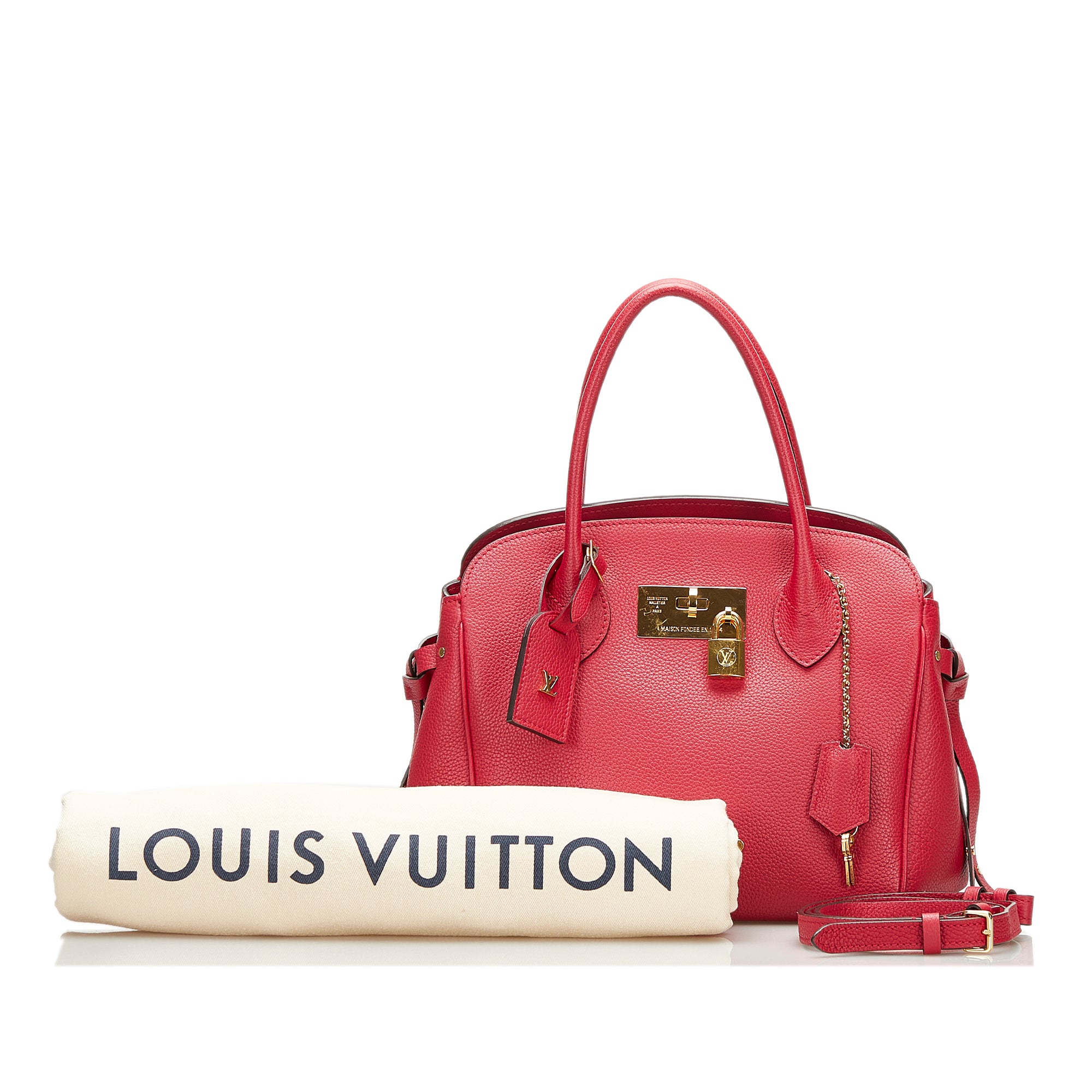 Louis Vuitton Surene BB Monogram Empreinte Chain Shoulder Bag Marine Rouge  Blue